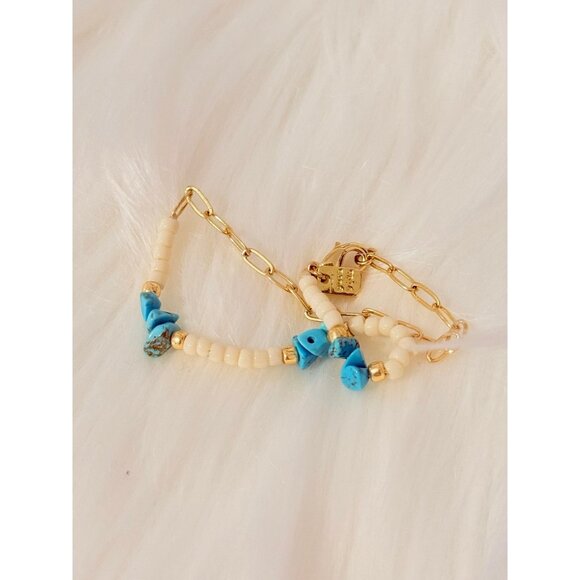 Pura Vida Beaded Turquoise Bracelet - Picture 4 of 4